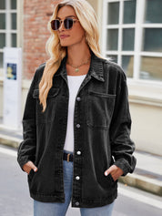 Women's Vintage Button Up Denim Jacket