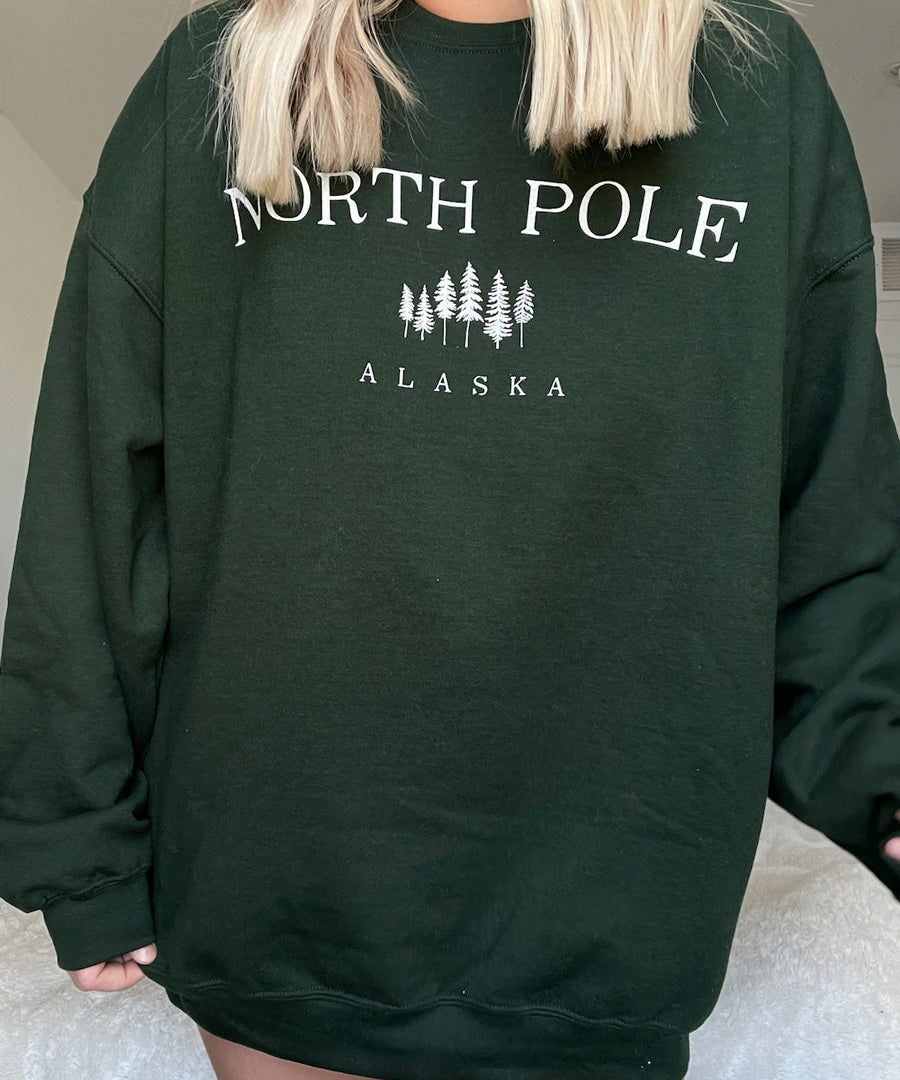 Women's North Pole Alaska Crewneck Sweatshirt
