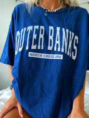 Preppy Outer Banks North Carolina Round Neck T-Shirt