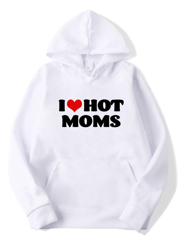 Casual I Heart Hot Moms Hoodies