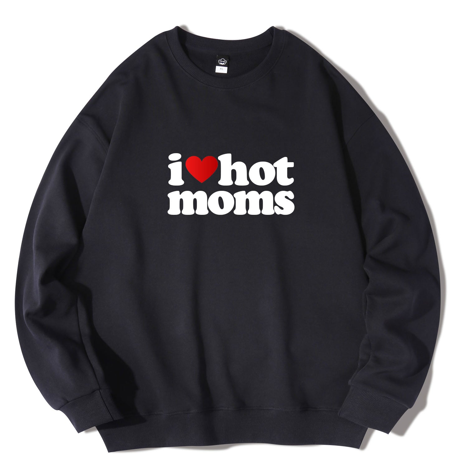 I Heart Love Hot Moms Crewneck Sweatshirts