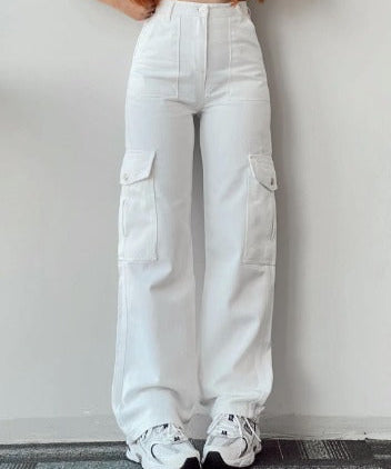 AYLA | Women's cargo jeans with pockets