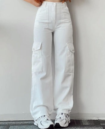 AYLA | Women's cargo jeans with pockets
