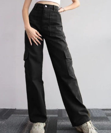 AYLA | Women's cargo jeans with pockets