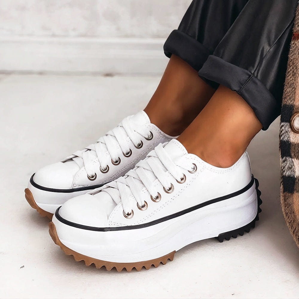Lug Sole Low-Top Platform Sneakers