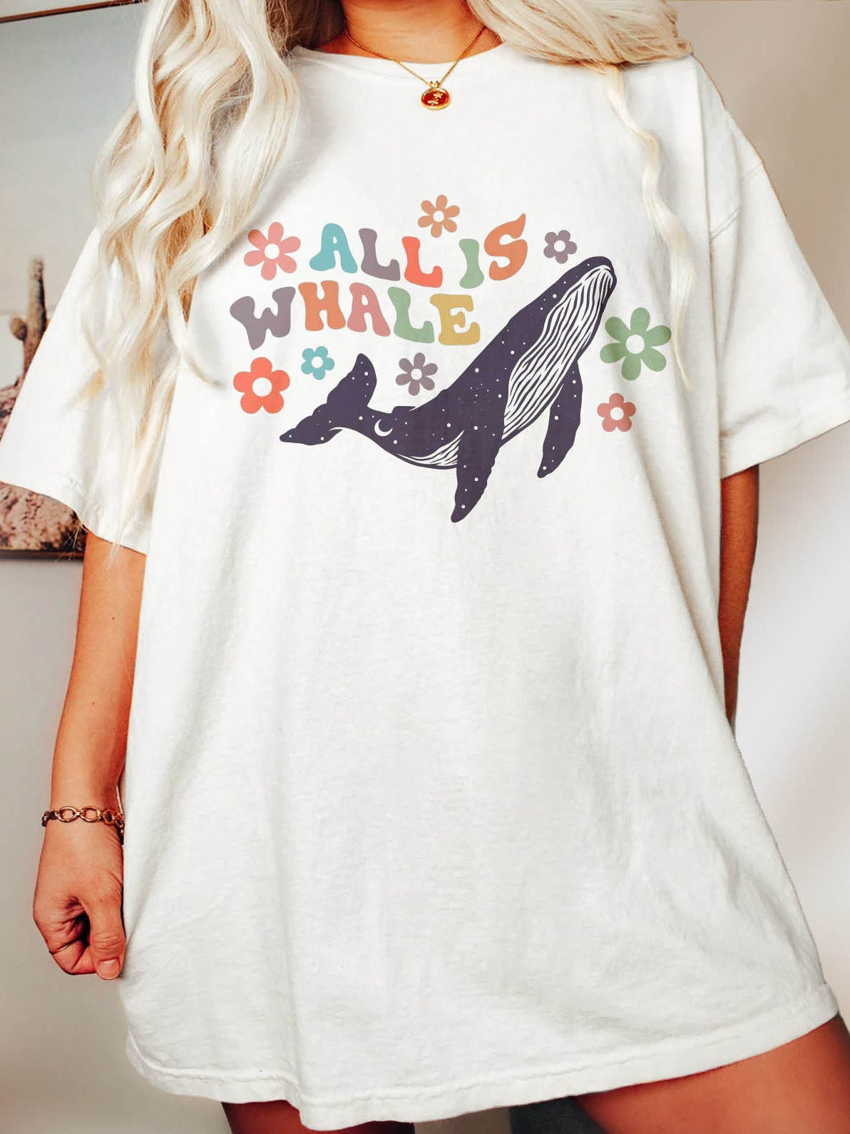Womens All Is Whale Preppy Beach Shirts