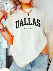 Ladies Dallas Texas O Neck Shirts