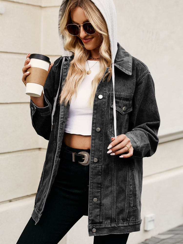 Women's Classic Slim Fit Lapel Denim Coat