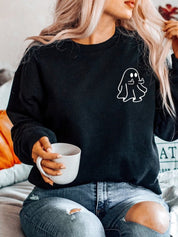 Schickes Halloween-Geist-Mittelfinger-Spukjahreszeit-Sweatshirt