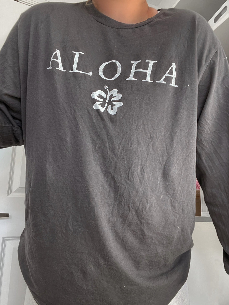 Women's Preppy Aloha Crewneck Sweatshirt