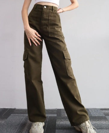 AYLA | Women's cargo jeans with pockets