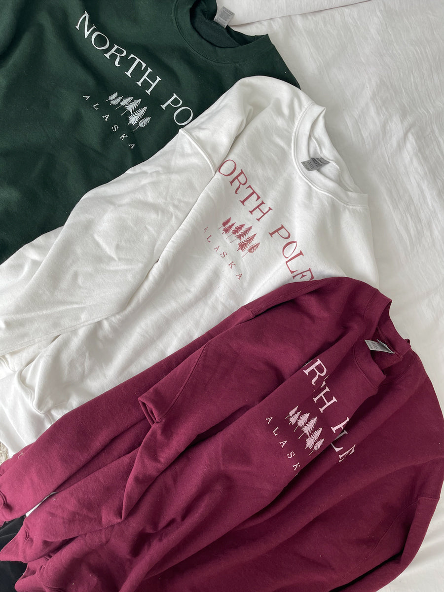 Women's North Pole Alaska Crewneck Sweatshirt