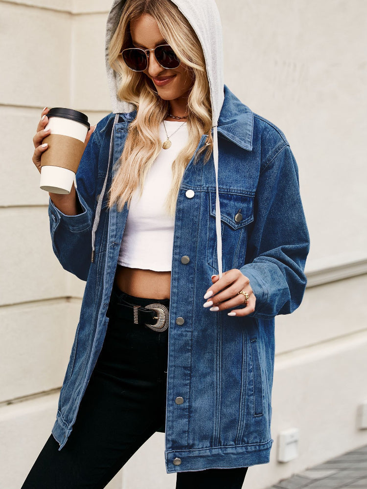 Women's Classic Slim Fit Lapel Denim Coat