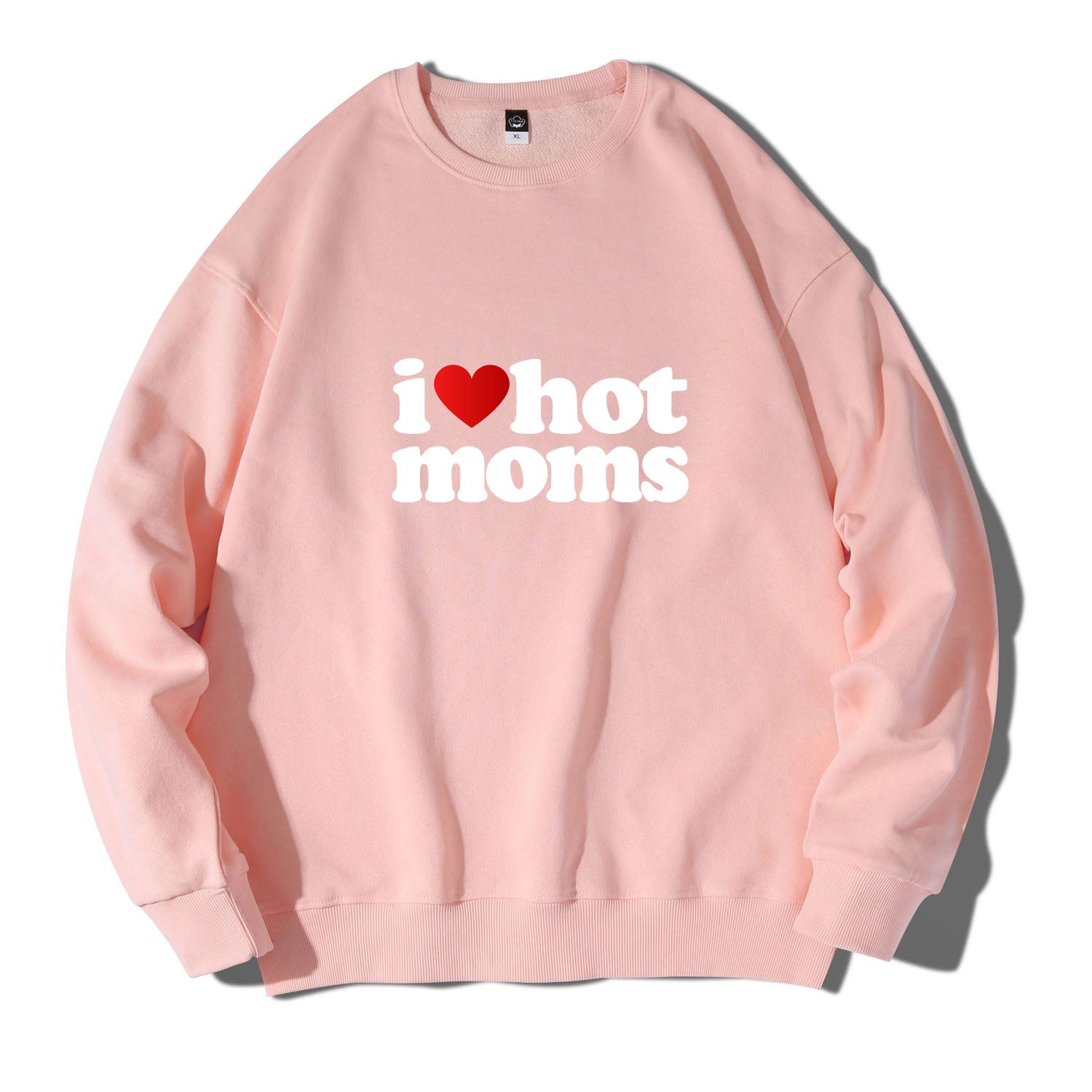 I Heart Love Hot Moms Crewneck Sweatshirts