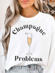Women's Champagne Problems Crewneck Sweatshirt