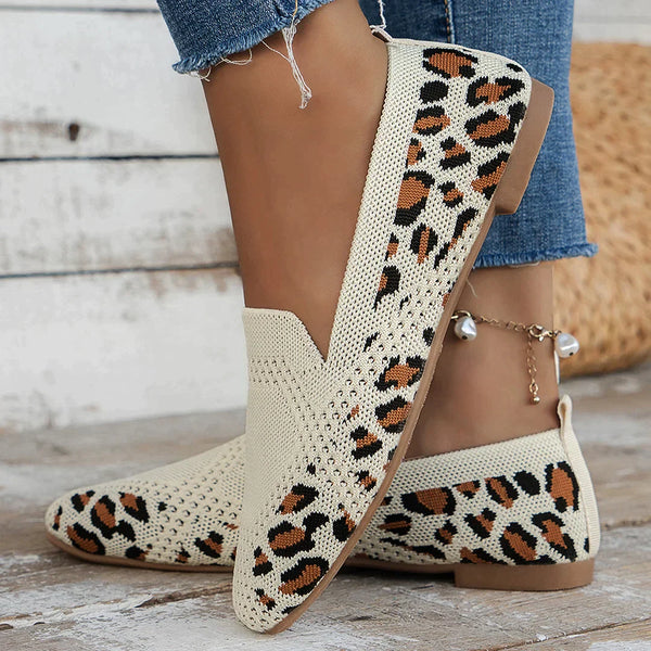 Glitter Knit Loafers