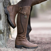 Tall Side-Buckle Field Boots