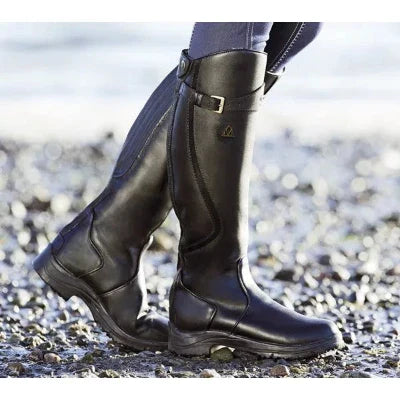 Tall Side-Buckle Field Boots