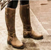 Tall Side-Buckle Field Boots