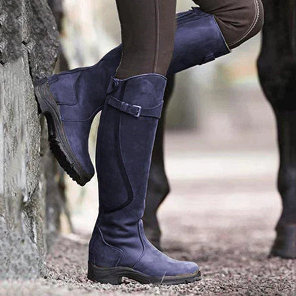 Tall Side-Buckle Field Boots