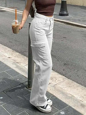 AYLA | Women's cargo jeans with pockets
