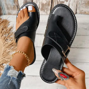 Buckle Toe-Ring Sandals