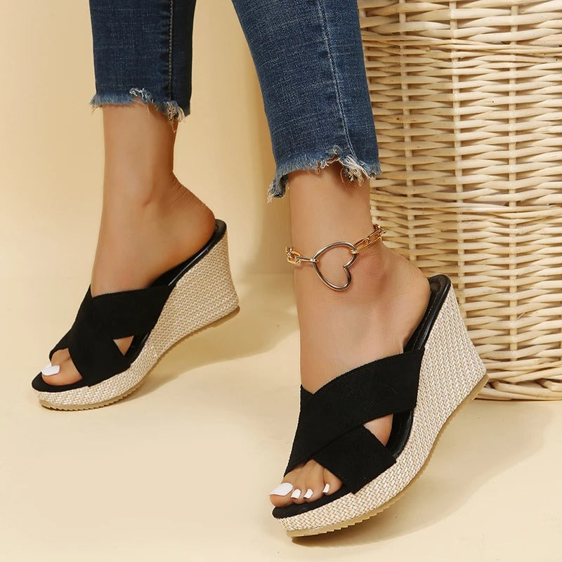 Crisscross Wedge Slides