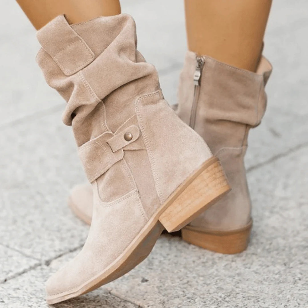 Slouch Strap Mid Boots
