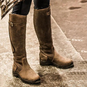 Tall Buckle Riding Boots