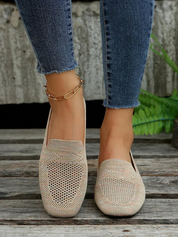 Glitter Knit Loafers