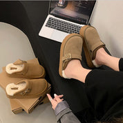 Platform Buckle Clogs