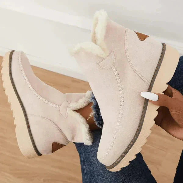 Faux Shearling Ankle Boots