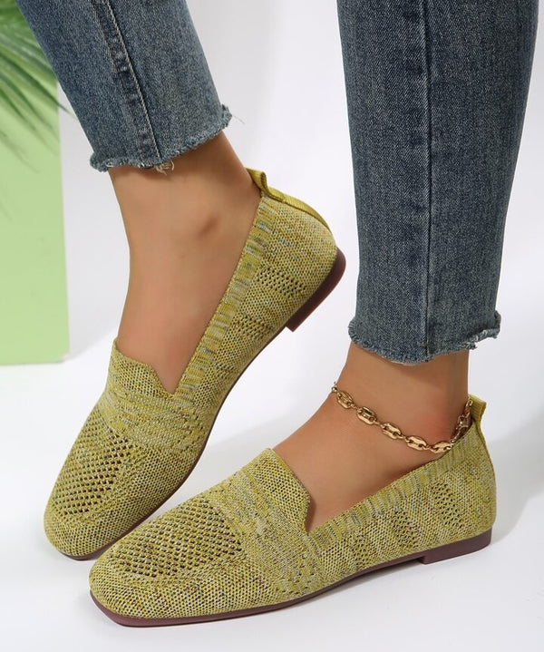 Glitter Knit Loafers