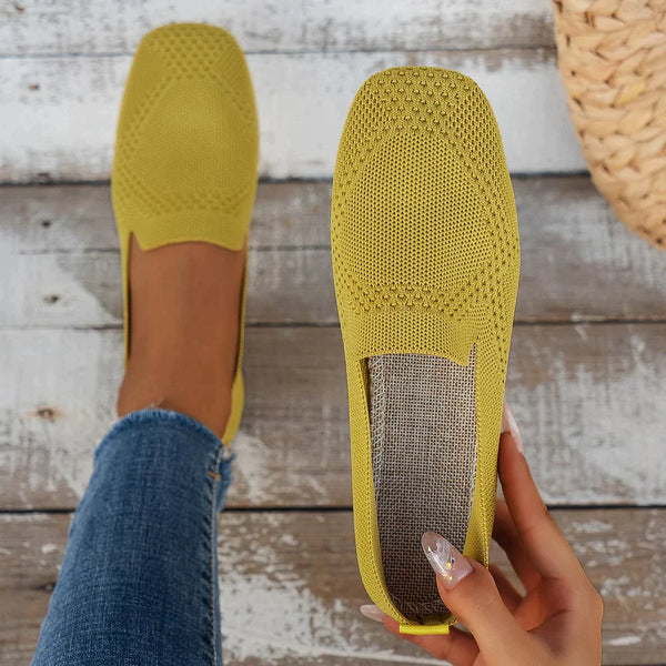 Glitter Knit Loafers