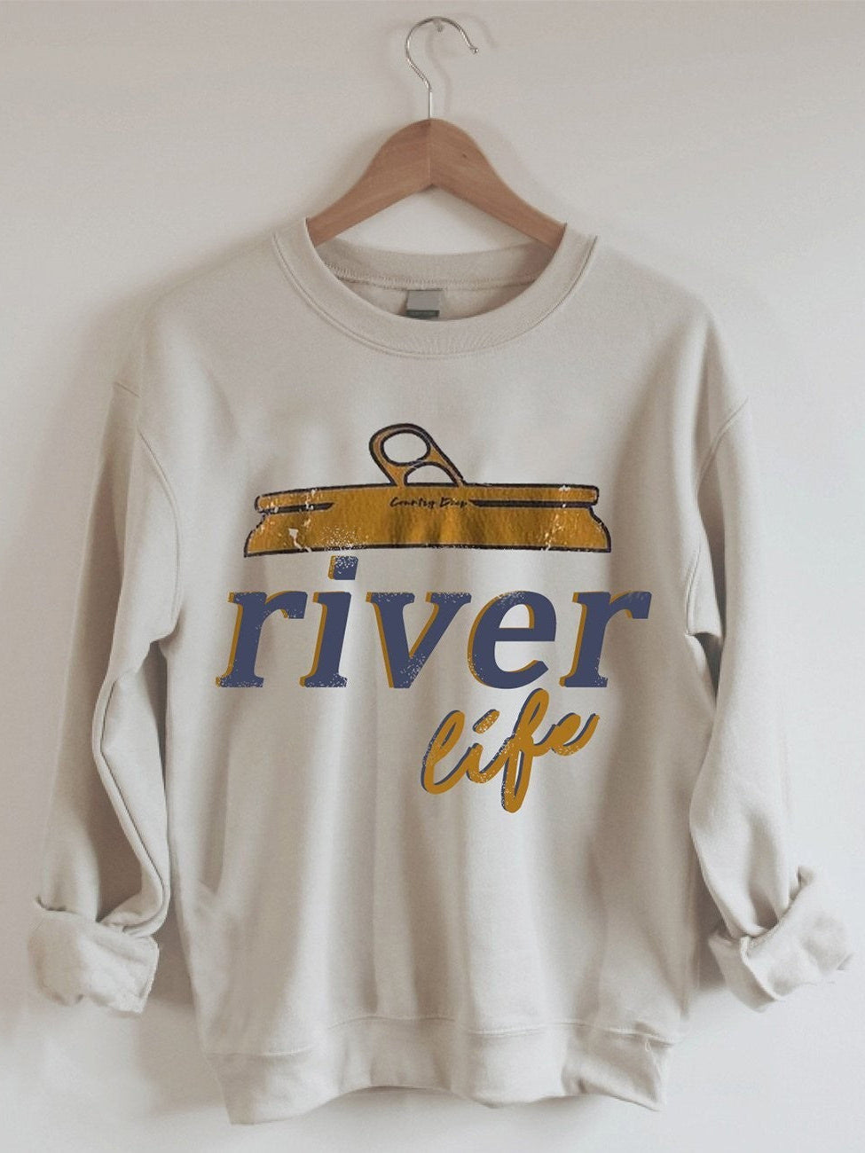 River Life Printed Long Sleeve Sweatshirt