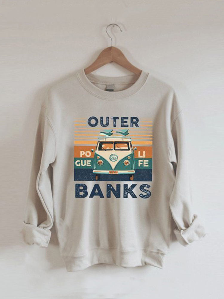 Outer Banks Printed Long Sleeve Sweatshirt