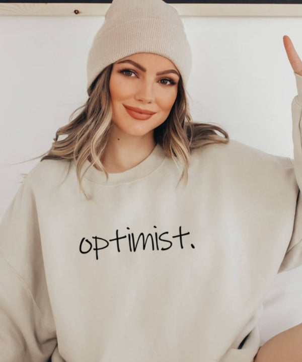 Women's Optimist Positive Vibes Crewneck Sweatshirt