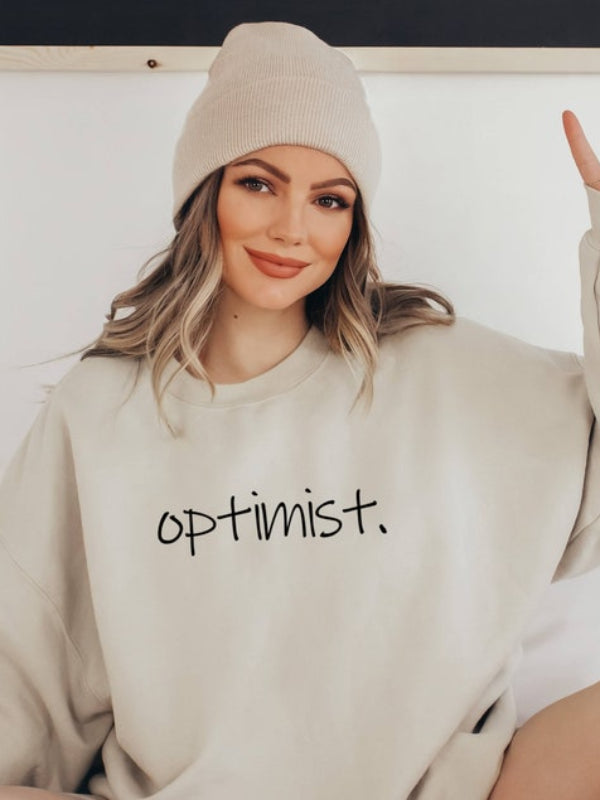 Women's Optimist Positive Vibes Crewneck Sweatshirt