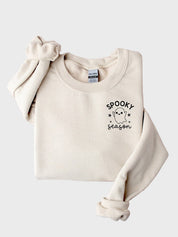 Women's Chic Halloween Spooky Season Crewneck Sweatshirt