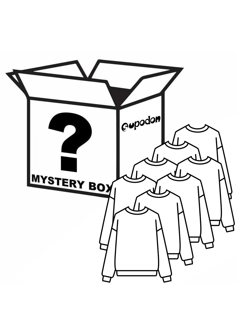 Mystery Box - Eight Crewneck Sweatshirts