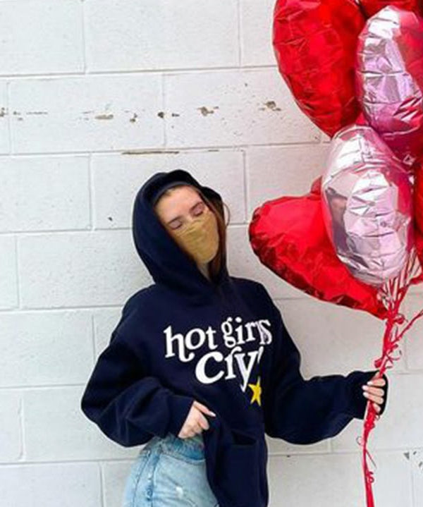 Women's Hot Girls Cry Oversized Hoodie