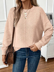 Aurora | Button-Detail Knit Top