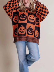 Women's Oversized Ghost Knitted Sweater