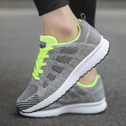 Lace-Up Knit Sneakers