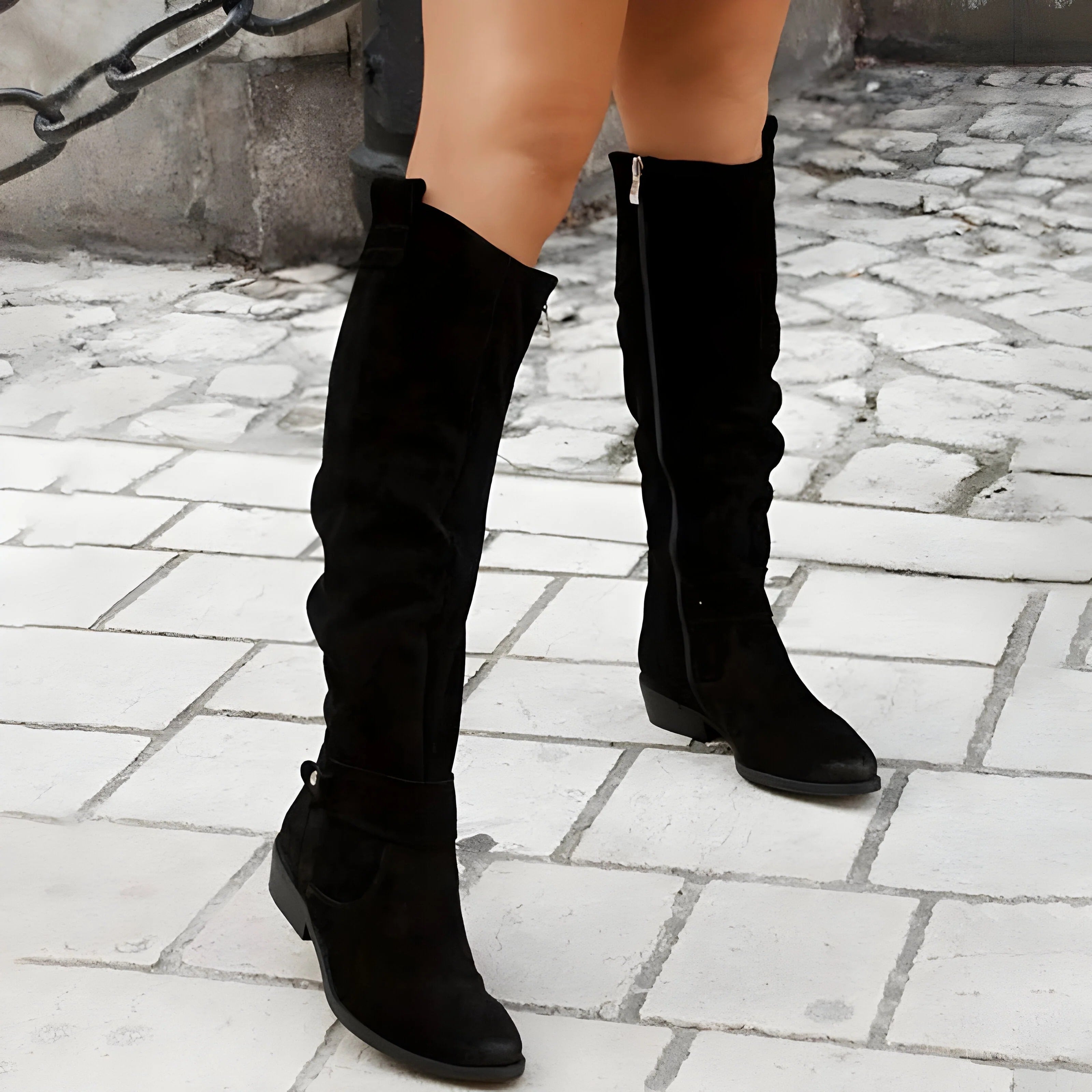 Slouchy Knee-High Boots
