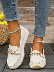 Chain Detail Loafers