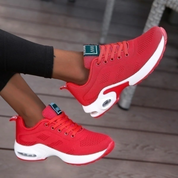 Lace-Up Knit Air Sole Sneakers
