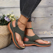 Sandales à lanière à boucle et bout ouvert