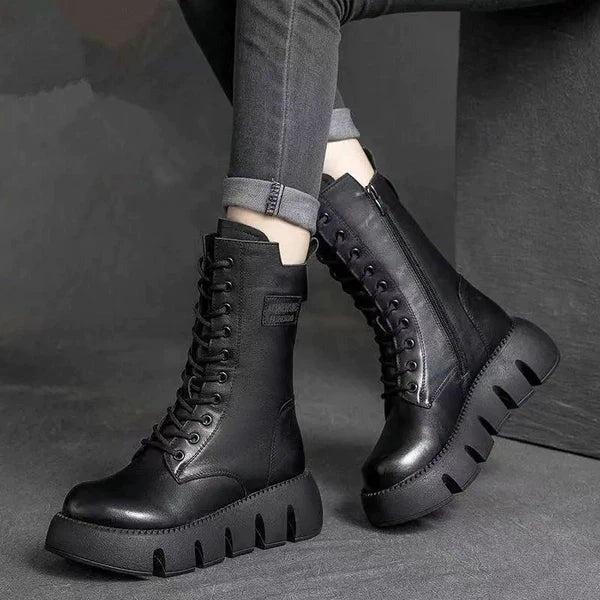 Chunky Platform Combat Boots
