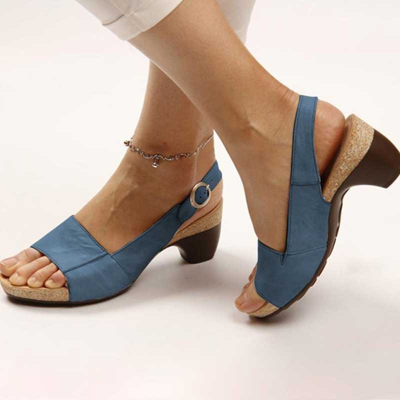 Low Heel Slingback Sandals